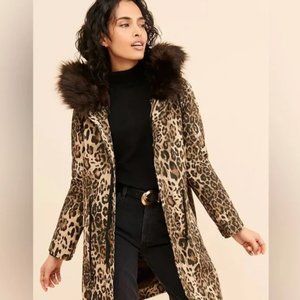 Avec Les Filles” Faux Fur Coat